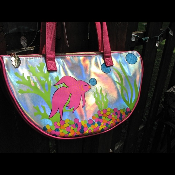 Betsey Johnson Handbags - Luv Betsey Johnson Beta Fish Wedge Beach Cooler